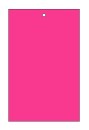 Blank Cards Tags Bright Pink Fluorescent with hole, no string